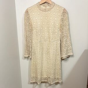 Vintage Cream Lace Dress